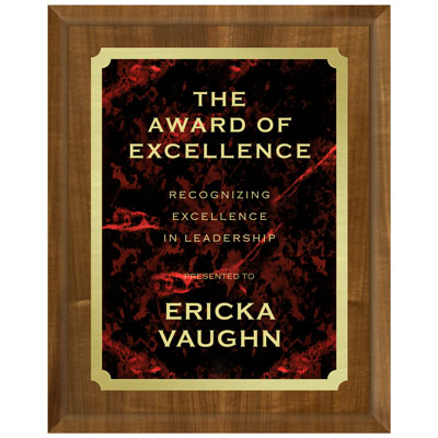 Plaque - Walnut