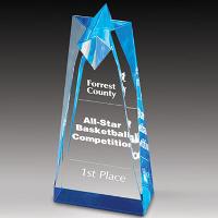 Acrylic - Sculpted Star Award - AST6BU, AST8BU, AST10BU