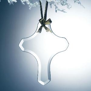Gift - Beveled Cross Ornament - G125