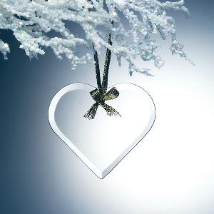 Gift - Beveled Heart Ornament - G113