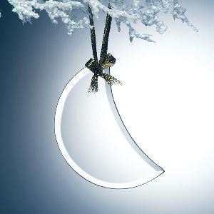 Gift - Beveled Moon Ornament - G128