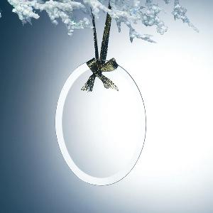 Gift - Beveled Oval Ornament - G110