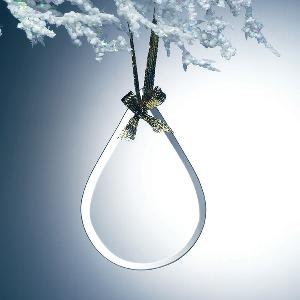 Gift - Beveled Tear Ornament - G120
