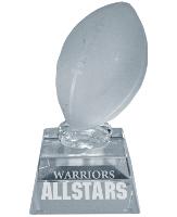 Glass - Crystal Football Trophy