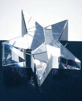 Glass - Slant Star Paperweight - C606