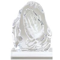 Glass - Praying Hand - Religious - CRY206