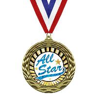 Medal - Sunburst Mylar Series - All Star - MY346