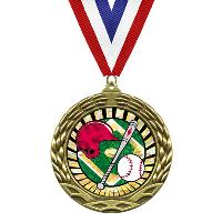 Medal - Sunburst Mylar Series - Baseball Helmet - MY302