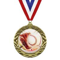 Medal - Baseball Epoxy Dome Series - DM704