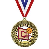 Medal - Sunburst Mylar Series - Basketball - MY305
