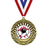 Medal - Sunburst Mylar Series - Bowling - MY308