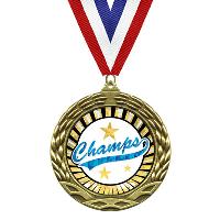Medal - Sunburst Mylar Series - Champs - MY347