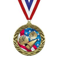 Medal - Flag Mylar Series - Cheerleading - MY506