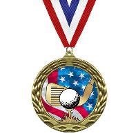 Medal - Flag Mylar Series - Golf - MY511