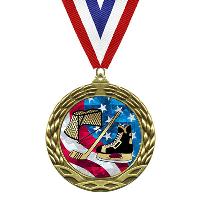 Medal - Flag Mylar Series - Hockey - MY513