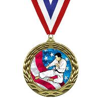 Medal - Flag Mylar Series - Karate - MY514
