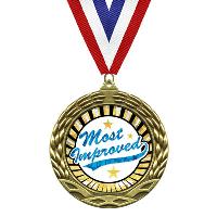Medal - Sunburst Mylar Series - Most Improved - MY349