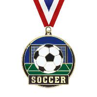 Medal - Soccer Enamel Series - HTM-228 Gold
