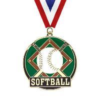 Medal - Softball Enamel Series - HTM-229 Gold