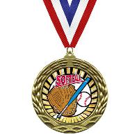 Medal - Sunburst Mylar Series - Softball - MY304
