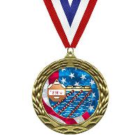 Medal - Flag Mylar Series - Swimming - MY519