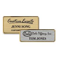 Name Badge - Gold Frame