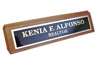 Nameplate - Genuine Walnut  - DS10