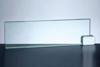 Nameplate - Jade Glass W/ Chrome Rectangle Holder - G310C1