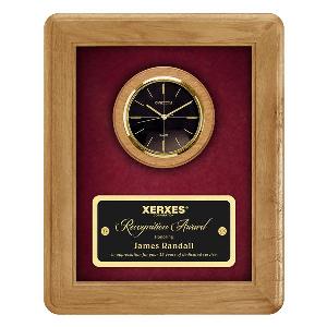 Plaque - Engraved Veneer Clock