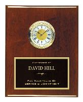 Plaque - Rosewood Piano Finish Clock - PNA8CLK