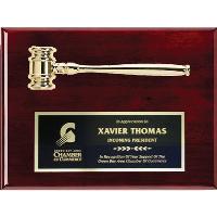 Plaque - Rosewood Gavel