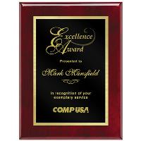 Plaque - Rosewood Pianowood Finish