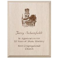 Plaque - Laser Engraved Sand Oak