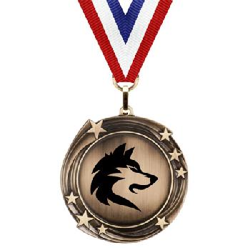 medal-swirling medal bw series