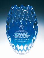 Crystal - Blue Ocean Vase - L20334B