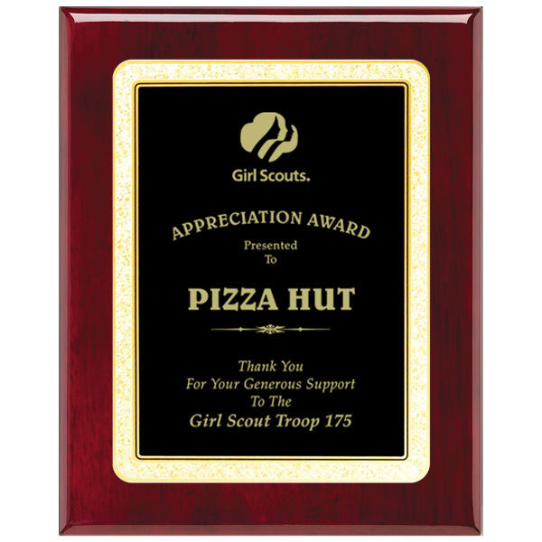 plaque-brass designer round corners-black