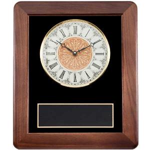 plaque-classical walnut clock II