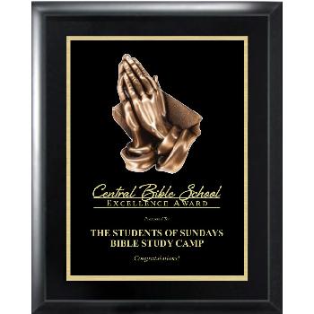 plaque-praying hands